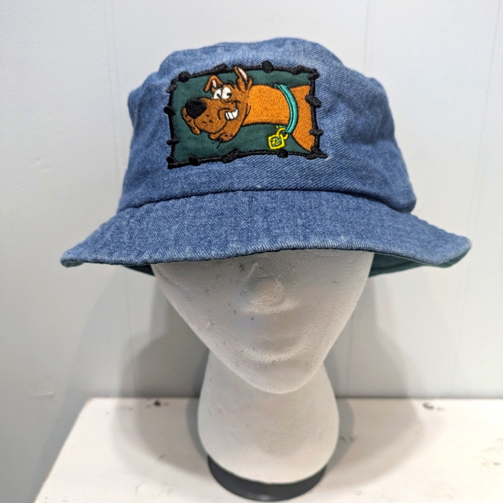 Scooby Doo Denim Bucket Hat Adult Cartoon Network Y2K 90s